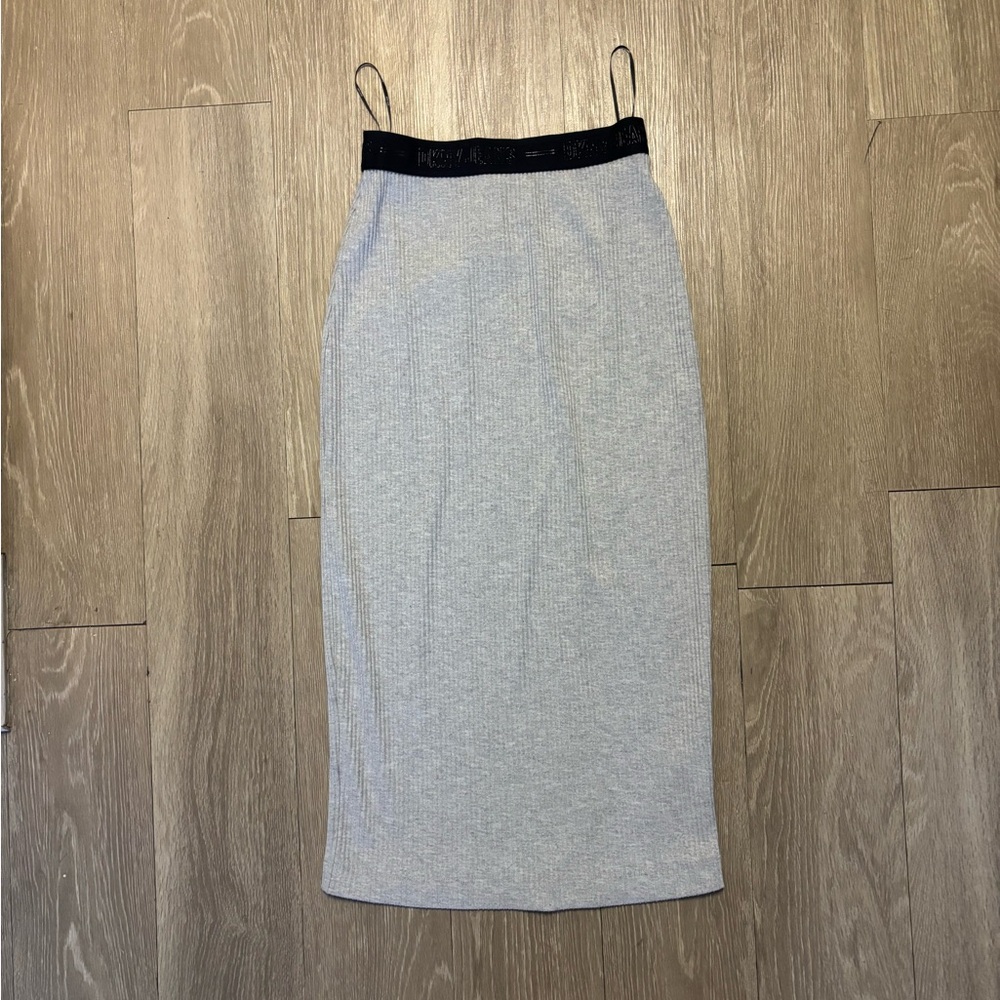 DKNY Light Gray Pencil Skirt